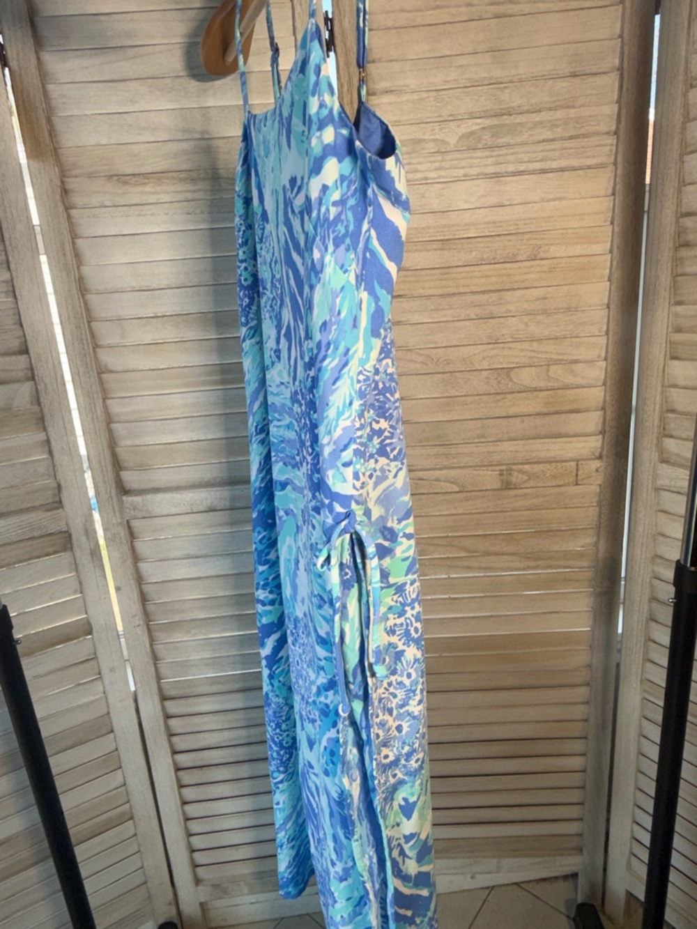Lilly Pulitzer Laken Romper Midi Dress 4 Blue Haven Hey Hey Soleil Tropical - Picture 5 of 10